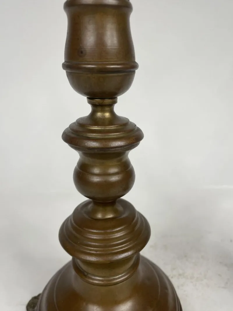 Pamono 19th Century Candelabras in Brass, Set of 2> Candleholders