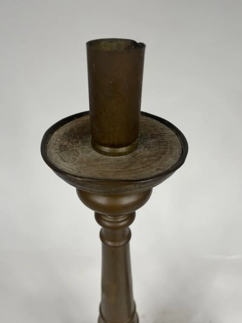 Pamono 19th Century Candelabras in Brass, Set of 2> Candleholders