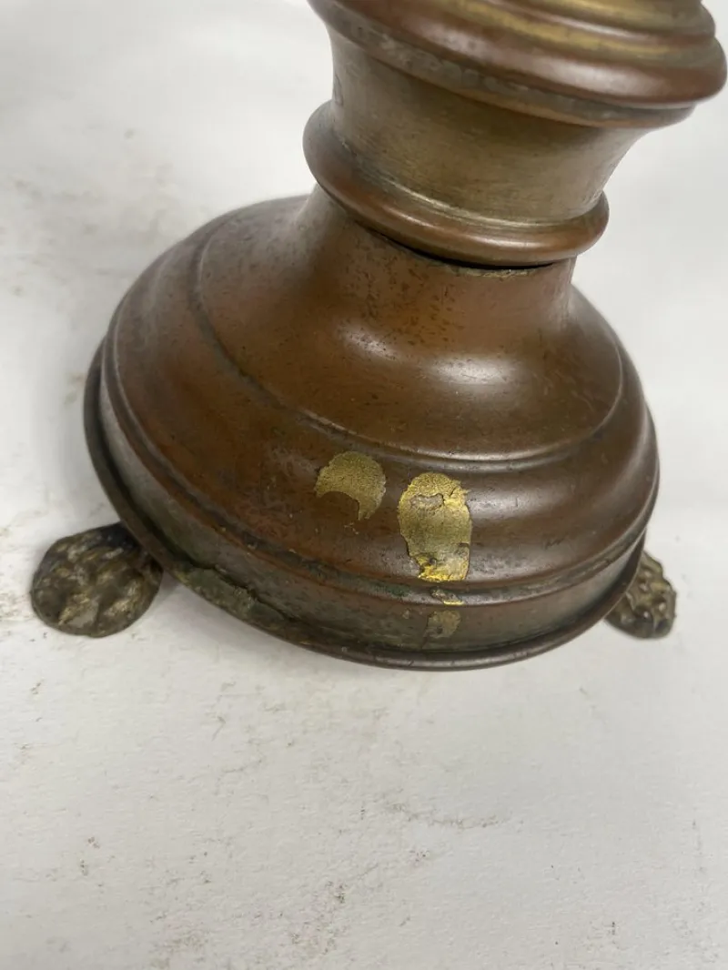 Pamono 19th Century Candelabras in Brass, Set of 2> Candleholders