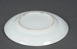 New Pamono 19th Century Canton Porcelain Plate with Floral and Butterfly Decor