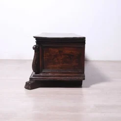 Hot Pamono 17th Century Carved Walnut Chest, Italy, 1890s