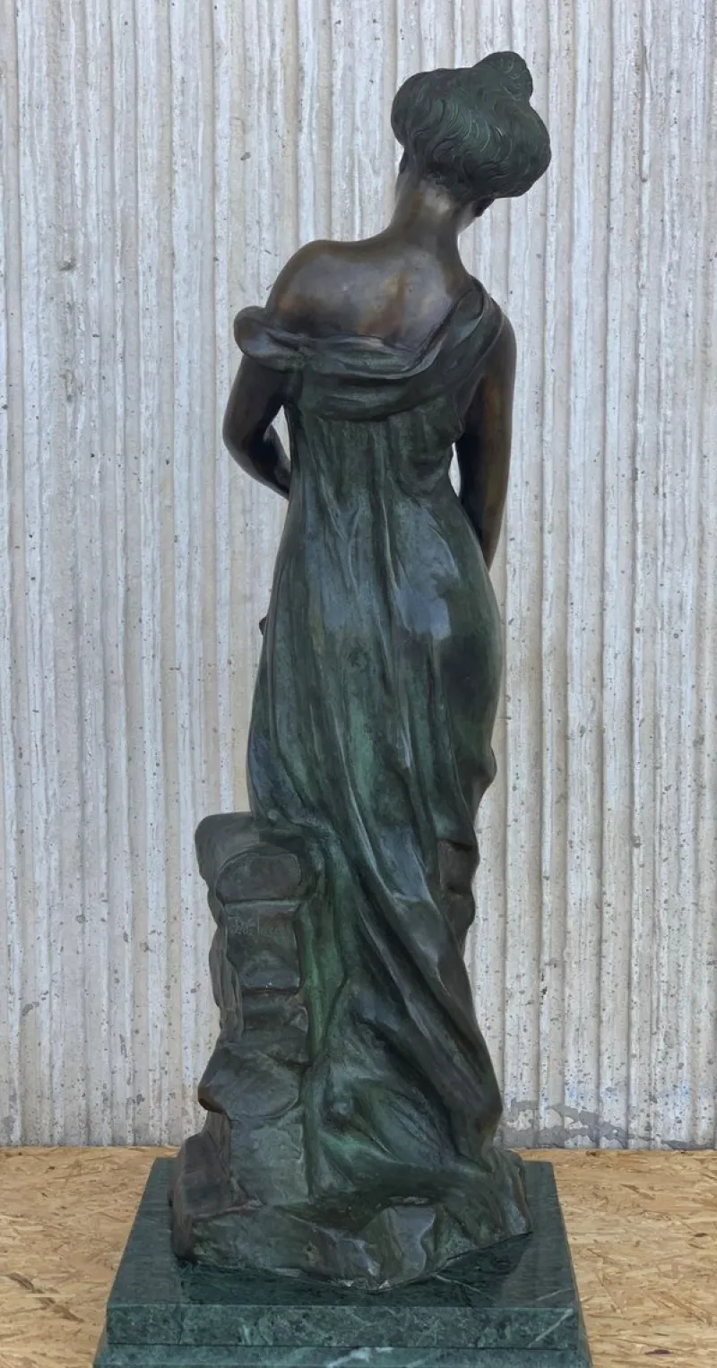 Pamono 20th Century Cast Bronze Nymph Statue by Ferdinando De Luca, Italy