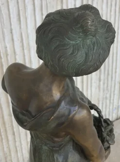 Pamono 20th Century Cast Bronze Nymph Statue by Ferdinando De Luca, Italy