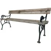 Hot Pamono 19th Century Cast Iron and Wood Bench