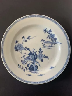 Best Pamono 19th Century Chinese Porcelain Plate in Blue & White