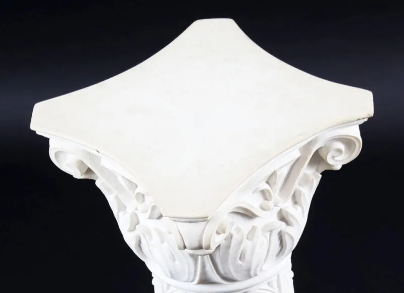 Pamono 20th Century Composition Marble Bust of Apollo on Pedestal, Set of 2> Pedestals And Columns