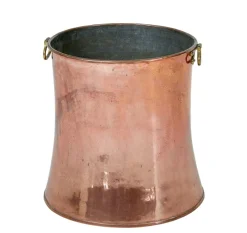 Pamono 19th Century Copper and Brass Shaped Bucket, 1890s><noscript><img width=