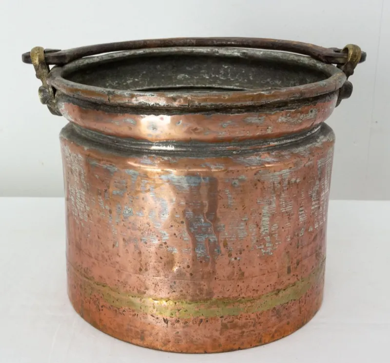 Pamono 19th Century Copper Jardinière, France> Garden Accessories
