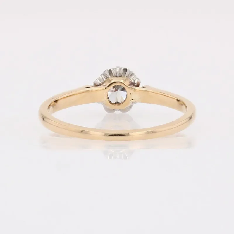 Best Pamono 20th Century Diamond 18 Karat Yellow Gold Solitaire Ring