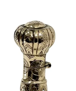 Pamono 19th Century Dutch Crystal and Gold Perfume Bottle><noscript><img width=