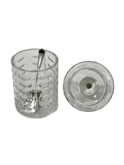 Discount Pamono 19th Century Dutch Crystal & Silver Sugar Bowl & Spoon Vase Set, Set of 14