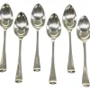 Discount Pamono 18th Century Dutch Haags Lofje Silver Spoons, The Hague, 1758, Set of 6