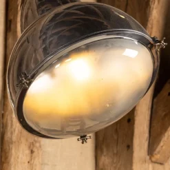Pamono 20th Century Dutch Polished Metal Outdoor Lamps, 1920s, Set of 2><noscript><img width=