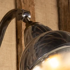 Pamono 20th Century Dutch Polished Metal Outdoor Lamps, 1920s, Set of 2><noscript><img width=