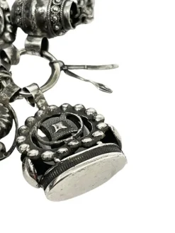 Sale Pamono 19th Century Dutch Silver Chatelaine with 4 Cachets and Charms