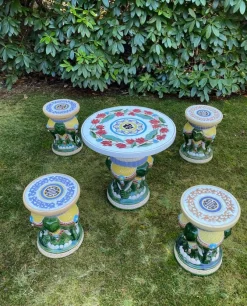 Discount Pamono 20th Century Elephant Garden or Patio Seating, Set of 5