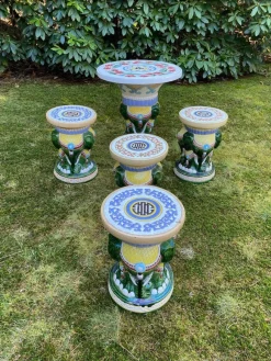 Discount Pamono 20th Century Elephant Garden or Patio Seating, Set of 5