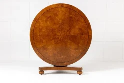 Pamono 19th Century English Burr Elm Centre Table><noscript><img width=