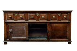 Pamono 18th Century English Carved Oak Dresser, 1720s><noscript><img width=