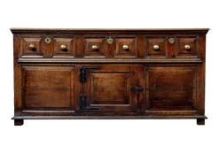 Pamono 18th Century English Carved Oak Dresser, 1720s><noscript><img width=