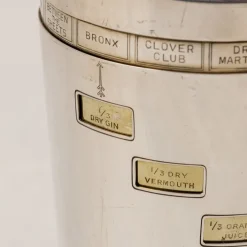 Pamono 20th Century English Silver-Plated Recipe Cocktail Shaker from Finnigans, 1930s