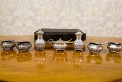 Pamono 19th Century English Silver Set, 1890s, Set of 7> Salt & Pepper Shakers