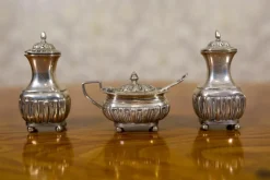 Pamono 19th Century English Silver Set, 1890s, Set of 7><noscript><img width=