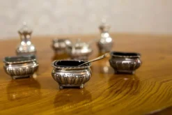 Pamono 19th Century English Silver Set, 1890s, Set of 7><noscript><img width=