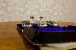 Pamono 19th Century English Silver Set, 1890s, Set of 7><noscript><img width=
