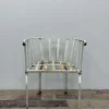 Discount Pamono 19th Century English Wrought Iron Garden Chair with Rounded Back