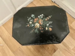 New Pamono 19th Century Folk Art Barge Wear Toleware Log Box, 1880s