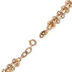 Pamono 20th Century French 18 Karat Yellow Gold Double Row Bracelet><noscript><img width=