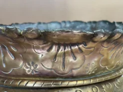 Outlet Pamono 19th Century French Brass Lion Head Jardinière