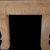 Pamono 20th Century French Carved Limestone Fireplace with Scrolled Jambs