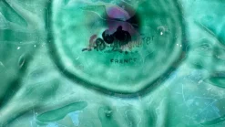Outlet Pamono 20th Century French Green Majolica Plates from Sarreguemines, Set of 4