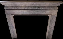 Outlet Pamono 20th Century French Louis XVI Marble Fireplace in Blue-Grey Tones