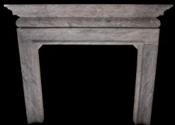 Outlet Pamono 20th Century French Louis XVI Marble Fireplace in Blue-Grey Tones