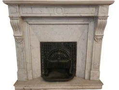 Pamono 19th Century French Marble Fireplace, 1860s><noscript><img width=