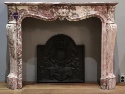 Best Pamono 19th Century French Pink Marble Mantelpiece