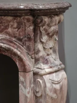 Best Pamono 19th Century French Pink Marble Mantelpiece
