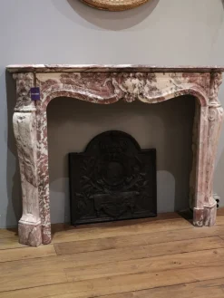 Best Pamono 19th Century French Pink Marble Mantelpiece