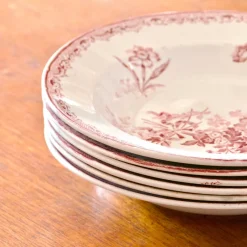 Pamono 19th Century French Plates from Sarreguemines, Set of 6><noscript><img width=