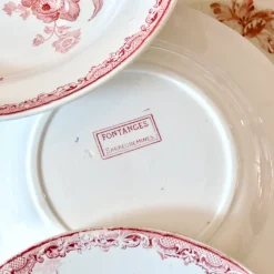 Pamono 19th Century French Plates from Sarreguemines, Set of 6><noscript><img width=