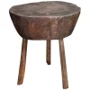 Sale Pamono ​19th Century French Provincial Rustic Elm Chopping Block Table