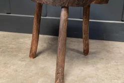 Sale Pamono 19th Century French Provincial Rustic Elm Chopping Block Table