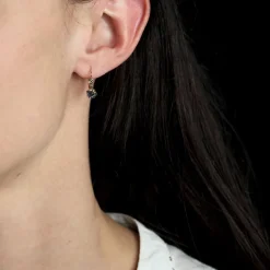 Pamono 20th Century French Sapphire 18 Karat Yellow Gold Lever-Back Earrings, Set of 2> Earrings