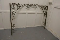 Pamono 19th Century French Wrought Iron Gate Post Corners, 1850s, Set of 2><noscript><img width=