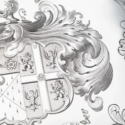 Sale Pamono 19th Century Georgian English Solid Silver Salver Tray from John Edward Terrey
