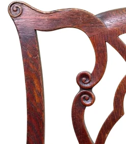 Pamono 19th Century Georgian Style Oak Children's Chair, 1880><noscript><img width=