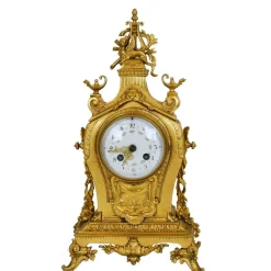Best Pamono 19th Century Gilt Bronze Clock